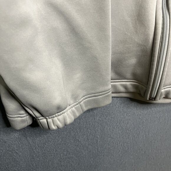 Nike Air Men's Size XL Gray and Red Fleece Lining Zip-Up Hoodie‎ Fits Like 3XL - Picture 3 of 11